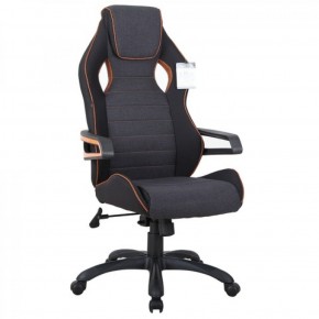 Кресло компьютерное BRABIX Techno Pro GM-003 (ткань черное/серое, вставки оранжевые) 531813 в Добрянке - dobrjanka.mebel-74.com | фото