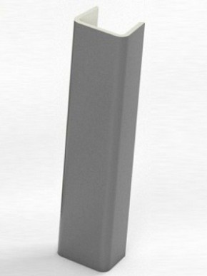 Торцевая заглушка  для цоколя h100 мм (Алюминий, Белый, Черный, Сонома) в Добрянке - dobrjanka.mebel-74.com | фото